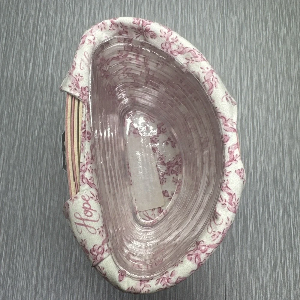 Longaberger‎ Hope Basket Breast Cancer Awareness w/ Liner Protector Pink 2002